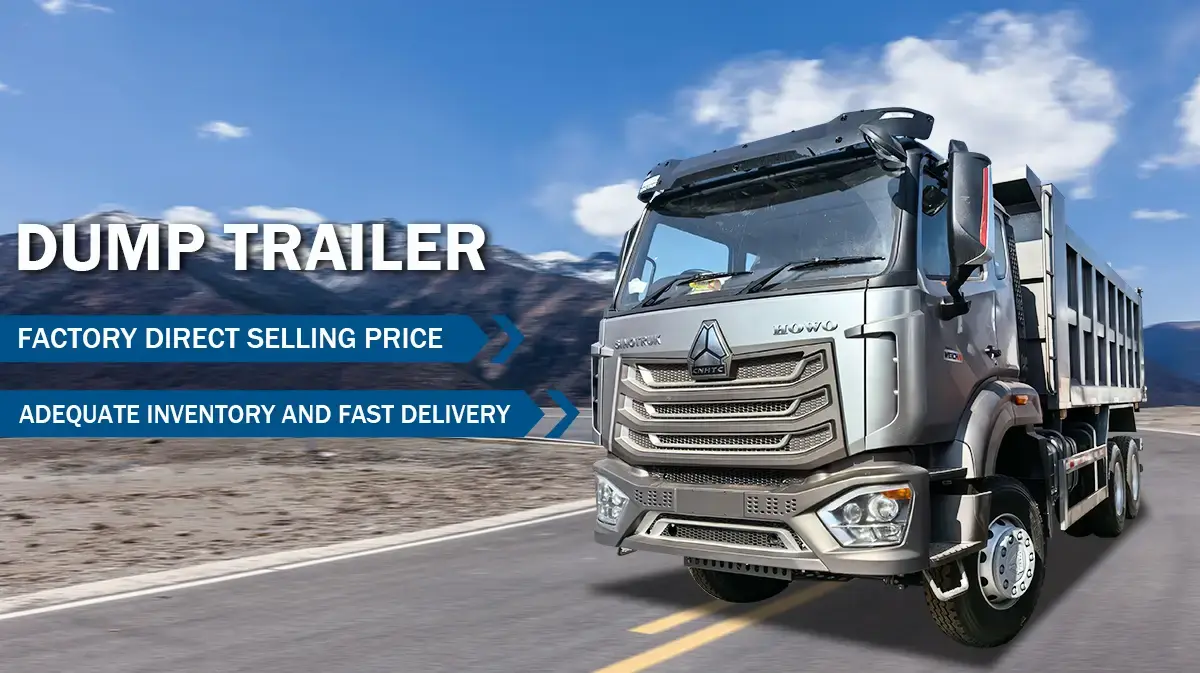 Howo dump trailer sale