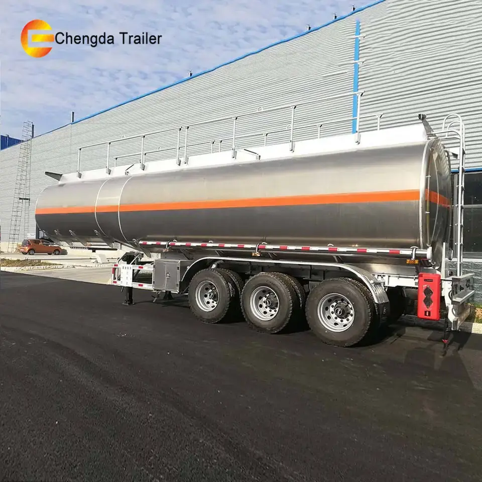 stainless steel fuel tanker trailer