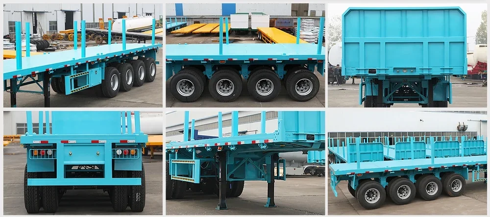 log flatbed semi trailer details