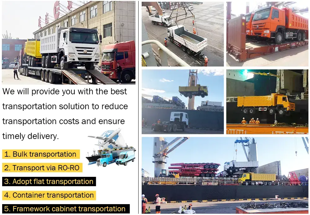 dump truck shipping
