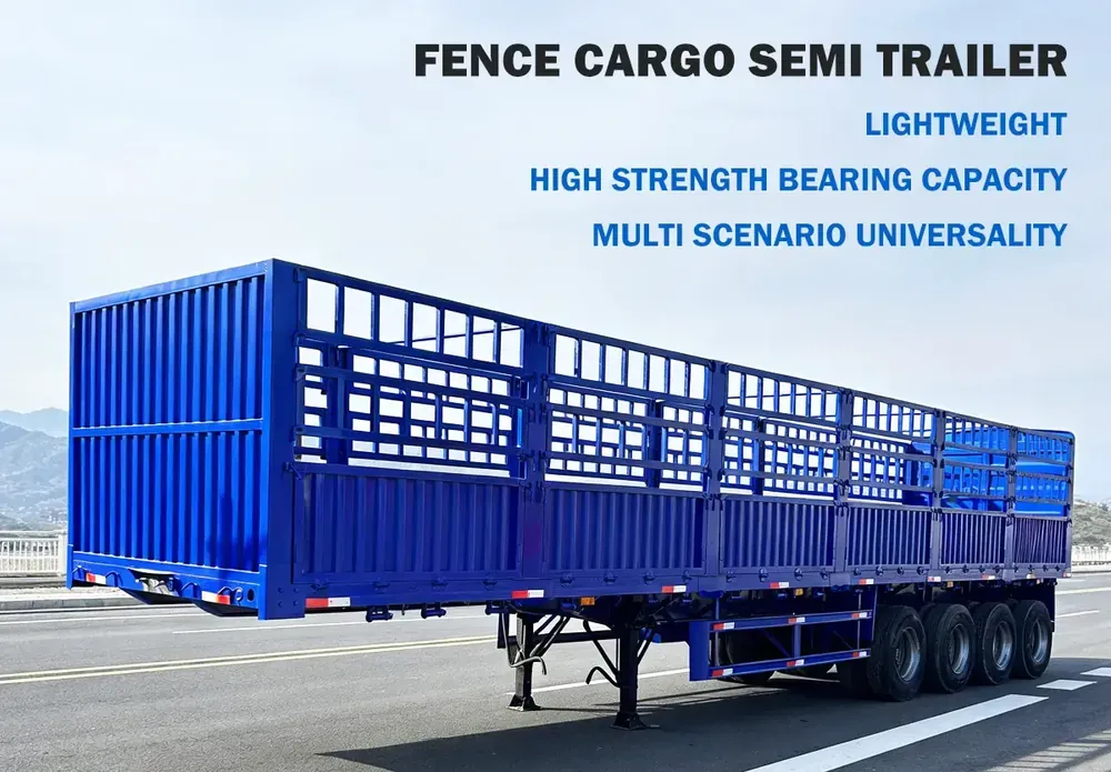 4 Axle high fence semi trailer