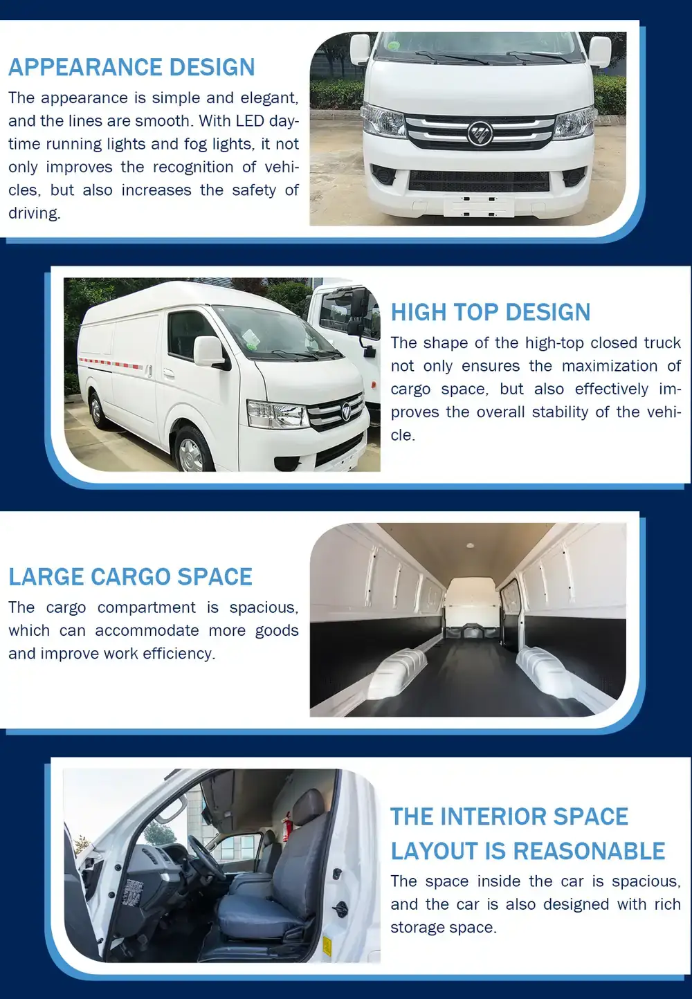 Foton View G7 High Roof Cargo Van details