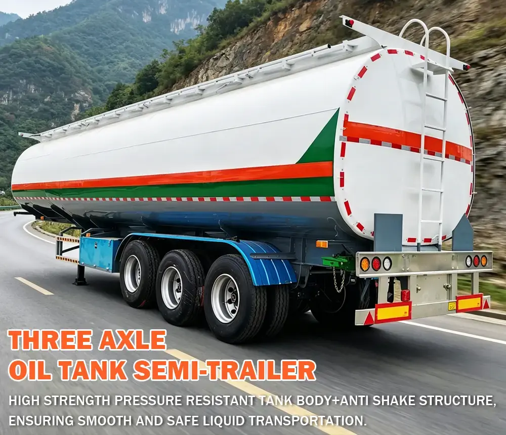 3 Axle 4-compartment Oil Tanker Trailer