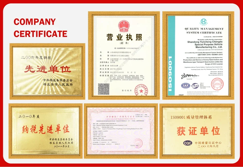 Chengda certaficates