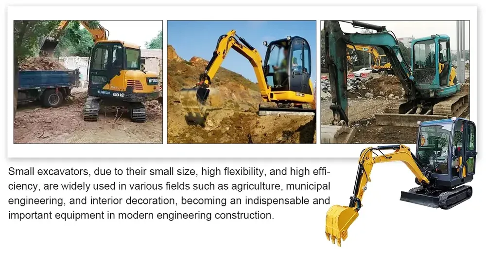 Mini crawler excavator application