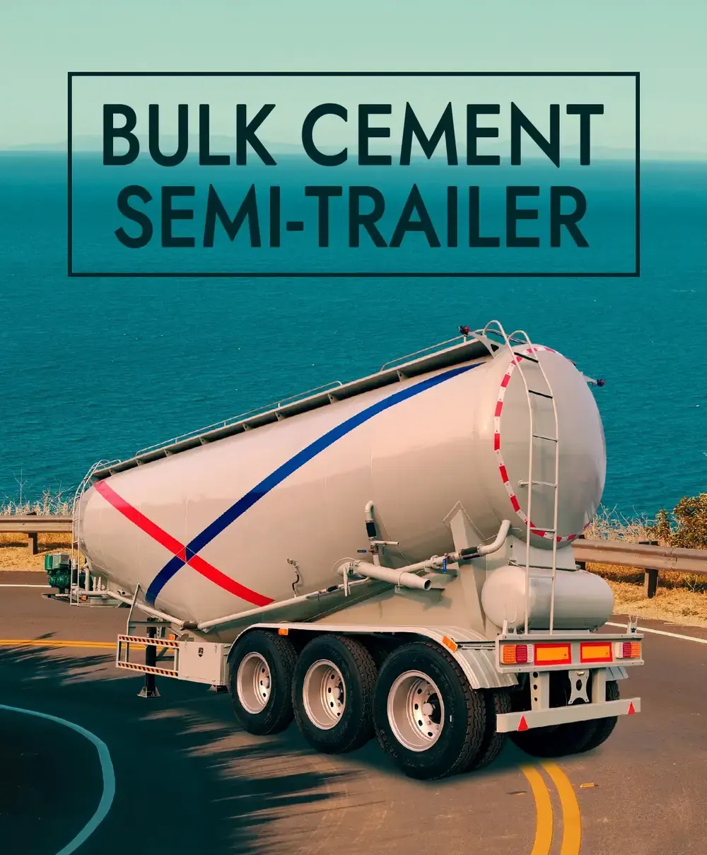 bulk cement semi trailer