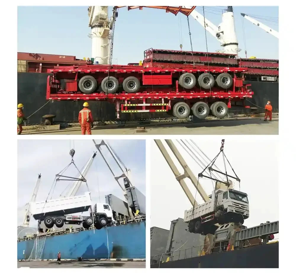 trucks and trailers shipping
