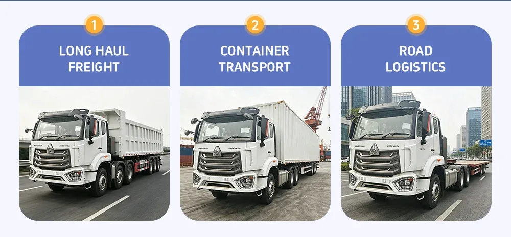 Sinotruk Howo NX 6x4 tractor truck applications