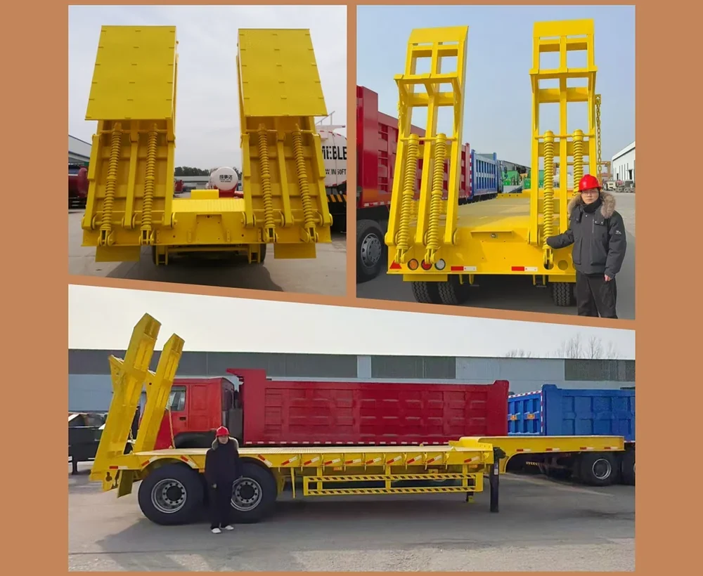 2 axle lowbed semi trailer details
