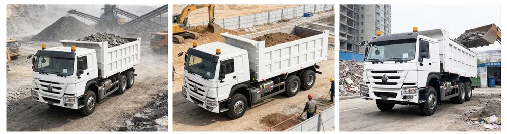 Howo 371hp dump truck applications