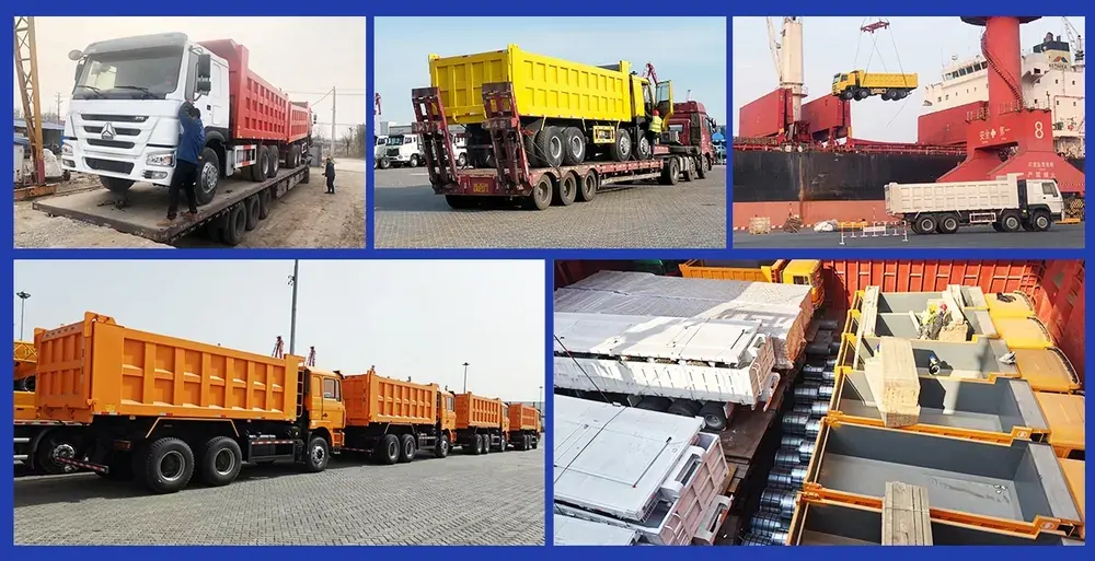 Howo 371hp dump truck shipping