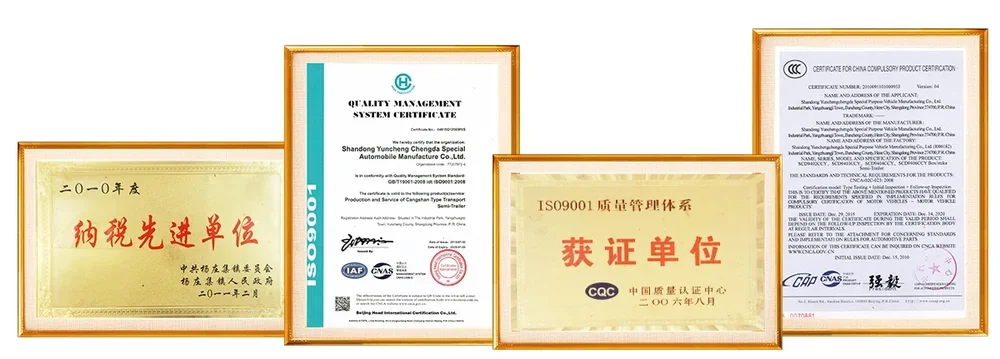 Chengda certificates