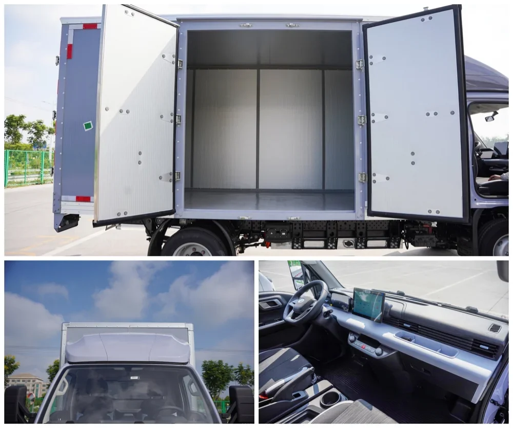 BYD T4 Pure Electric Box Cargo Van Light Duty Truck details