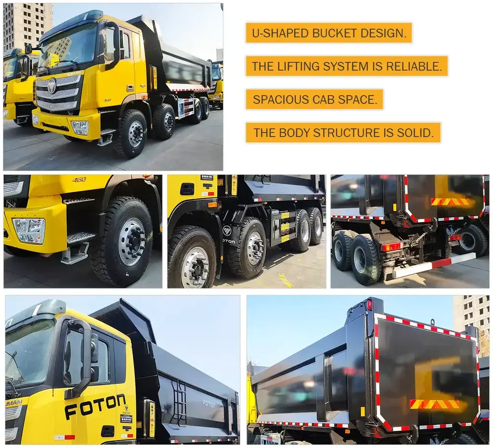 Foton Auman 8x4 Heavy Tipper Truck details