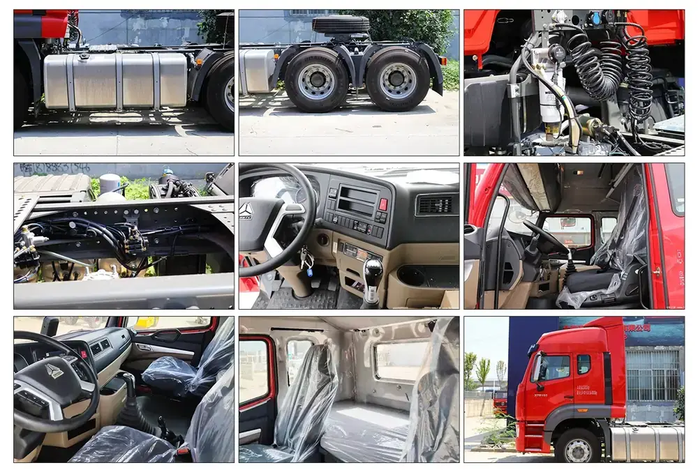 hohan 6x4 tractor truck head details