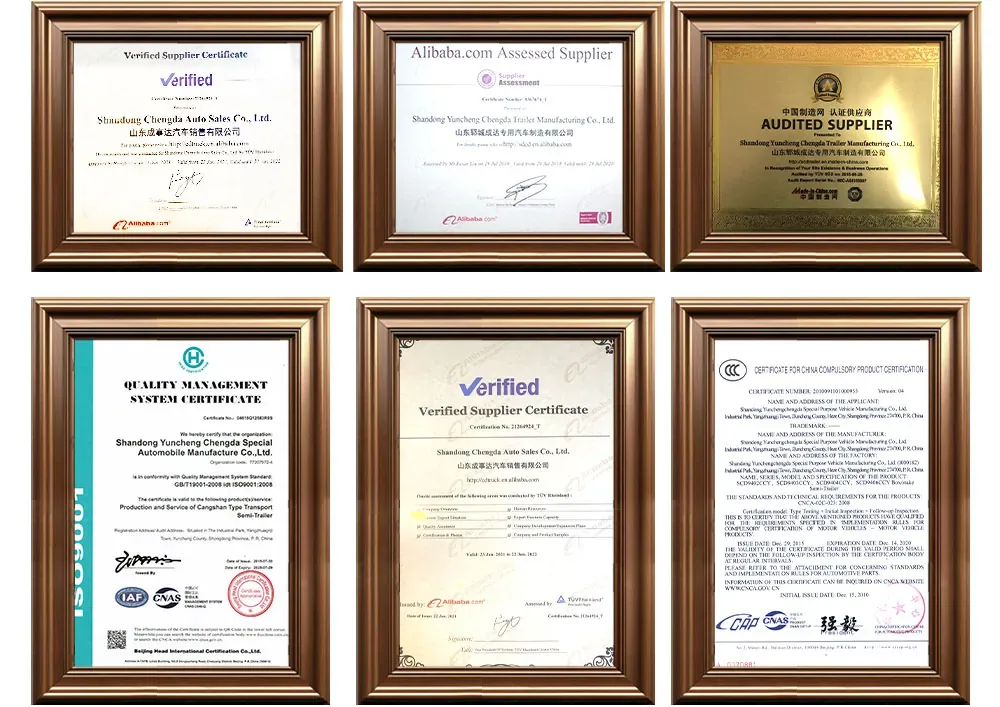 chengda certificates