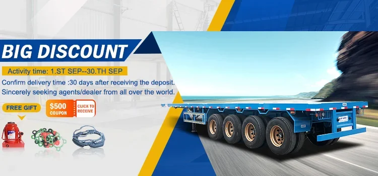 4-axle Flatbed Semi Trailer