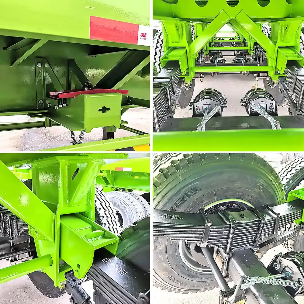 4 axle flatbed trailer details