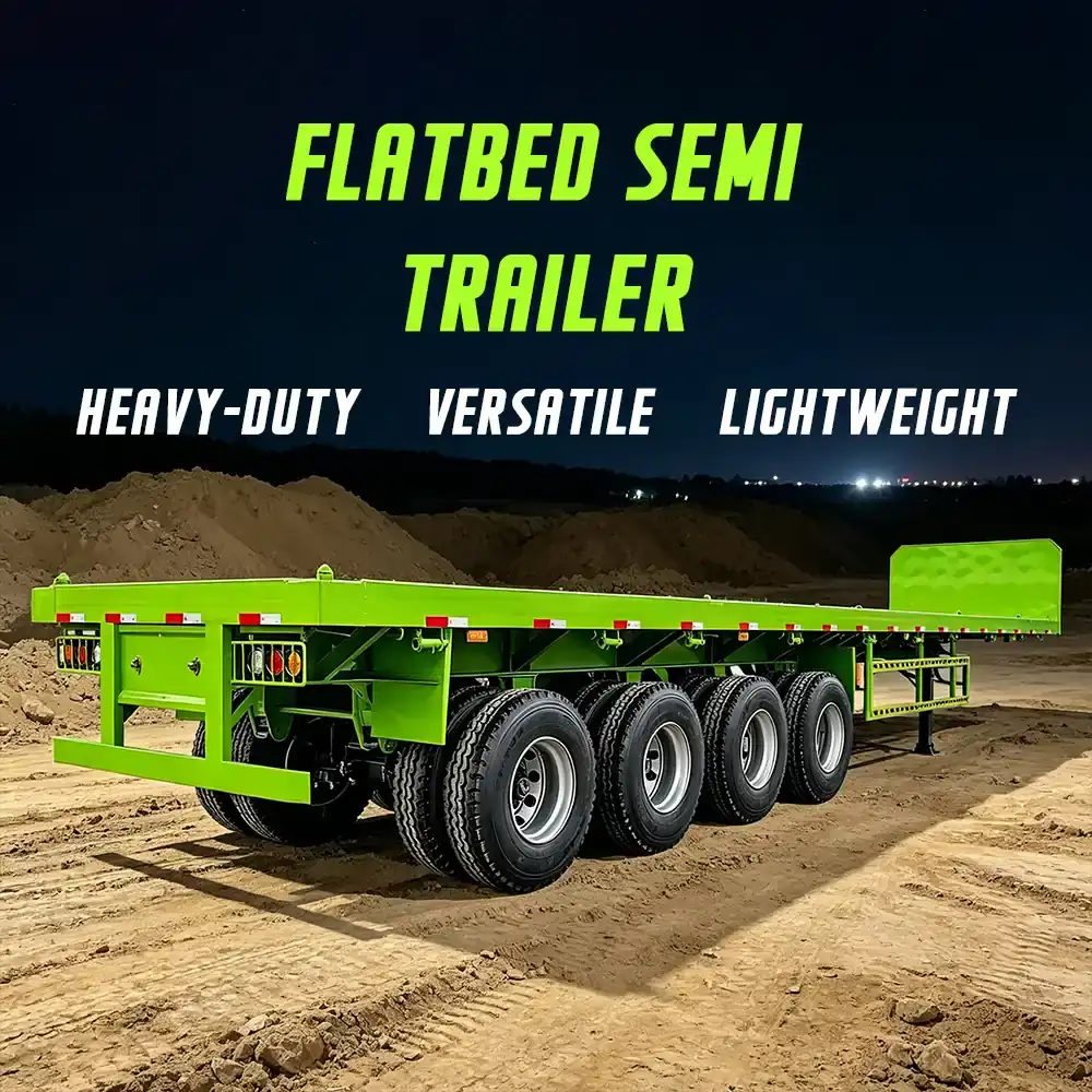 4 axle flatbed semi trailer for sale