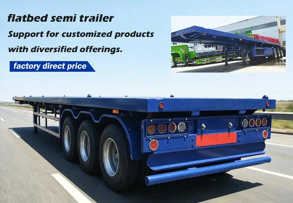 New 3 Axle Flatbed Trailer