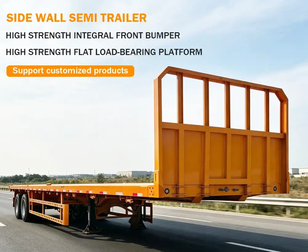 2 Axle 40ft Flatbed Semi-trailer