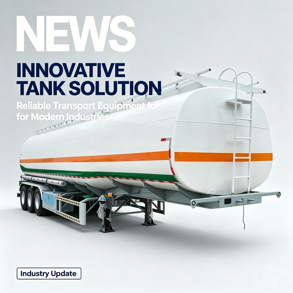New High-Capacity Fuel Tank Semi-Trailer 