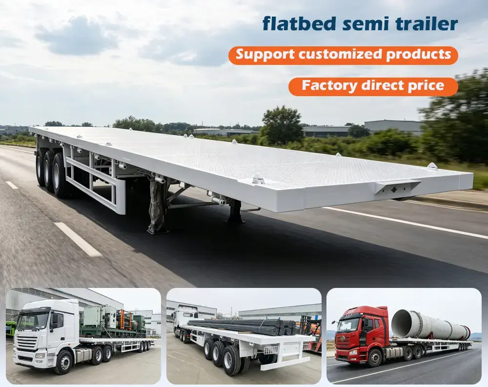 3 Axle Flatbed Container Semi-trailer.webp