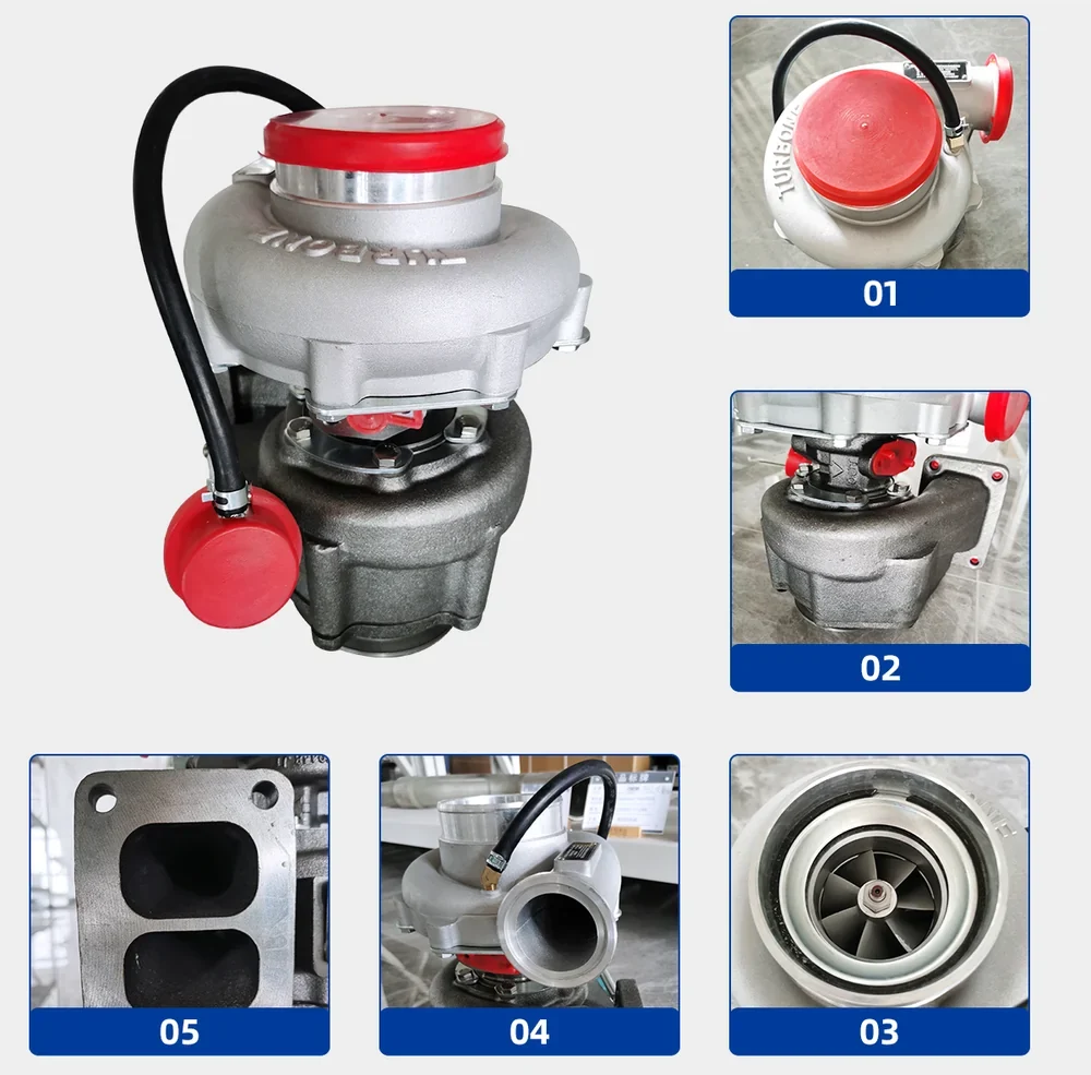 heavy duty truck turbocharger detail