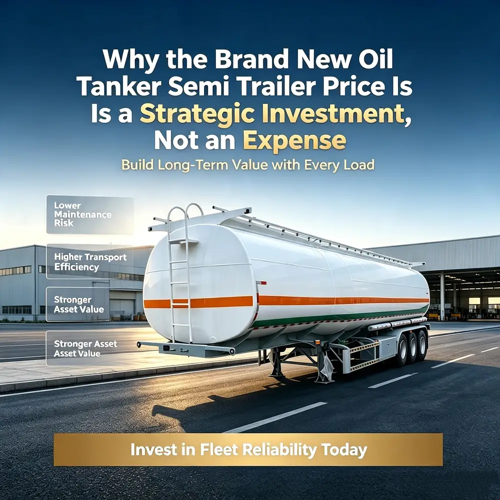 Why the Brand New Oil Tanker Semi Trailer Price Is a Strategic Investment, Not an Expense