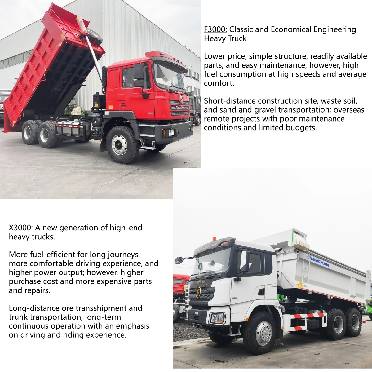 shacman F3000 vs X3000