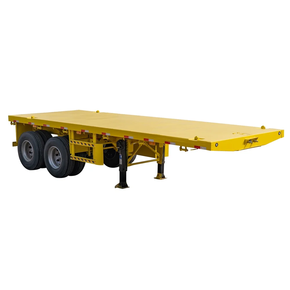 2 Axle Flatbed Semi Trailer