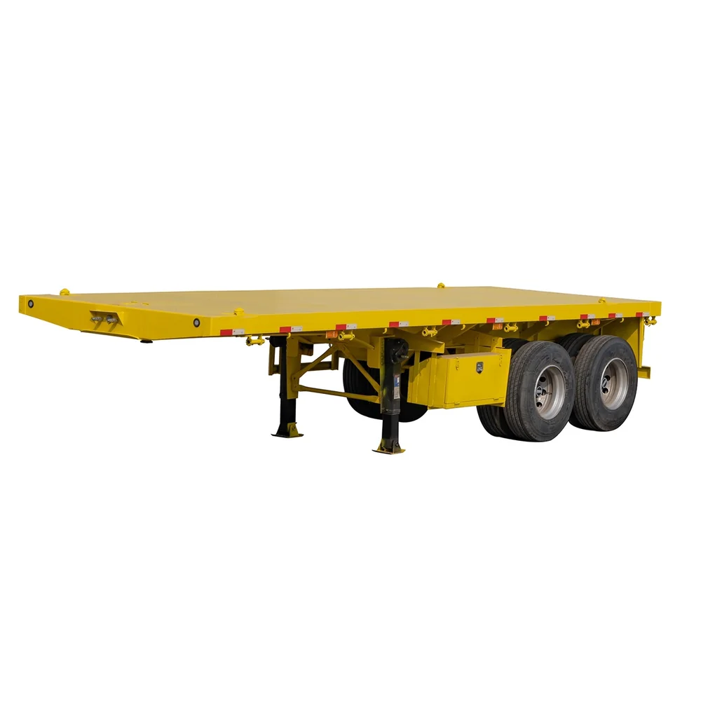 2 Axle Flatbed Semi Trailer