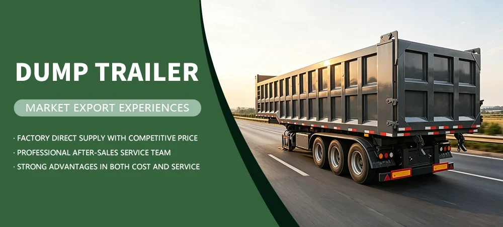 3 axle dump semi trailer