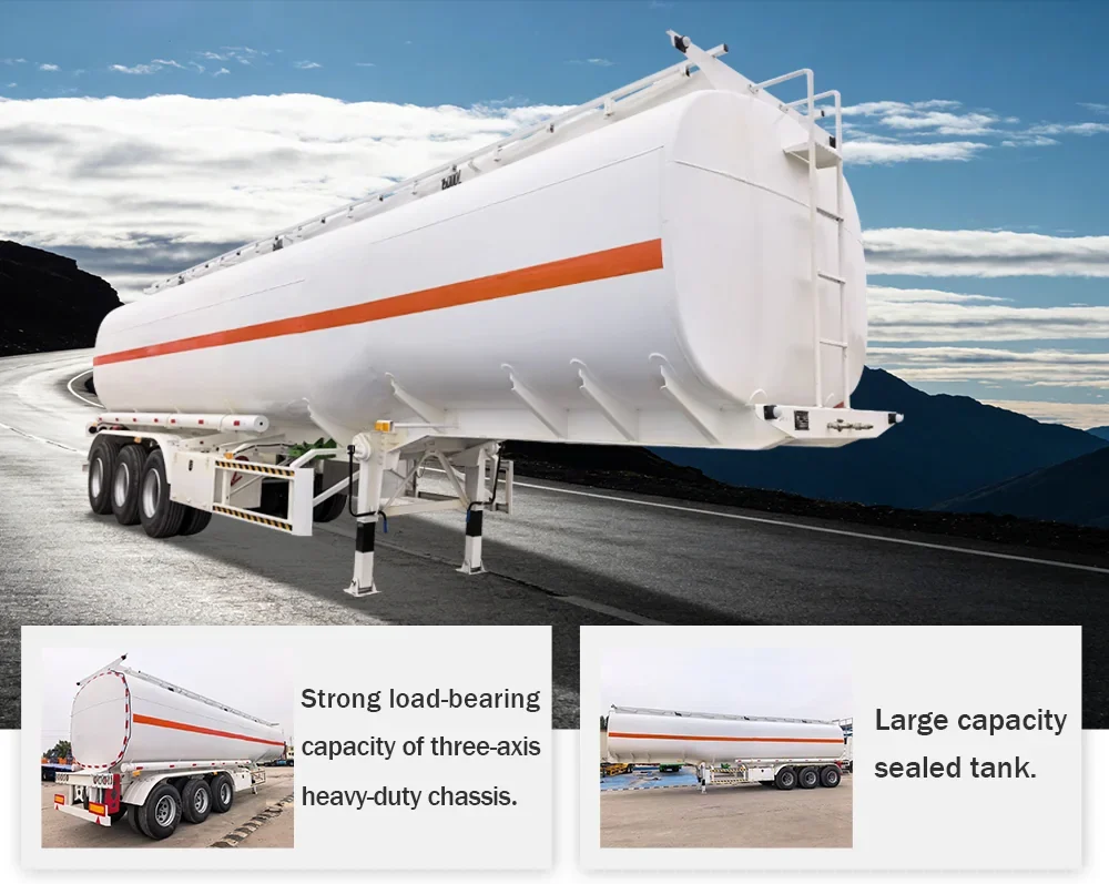 3 axle fuel tanker semi trailer