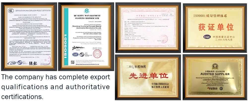 chengda certificates