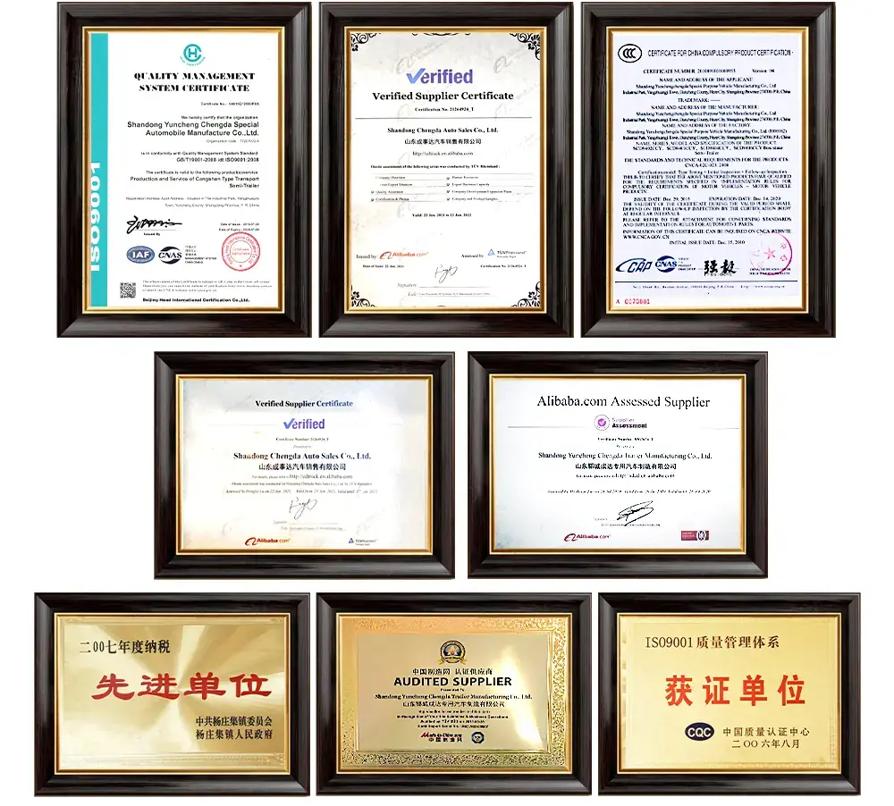 Chengda Certificates