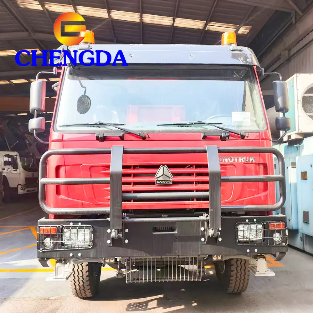 HOWO Dump Truck with Military Bumper Red (10).webp