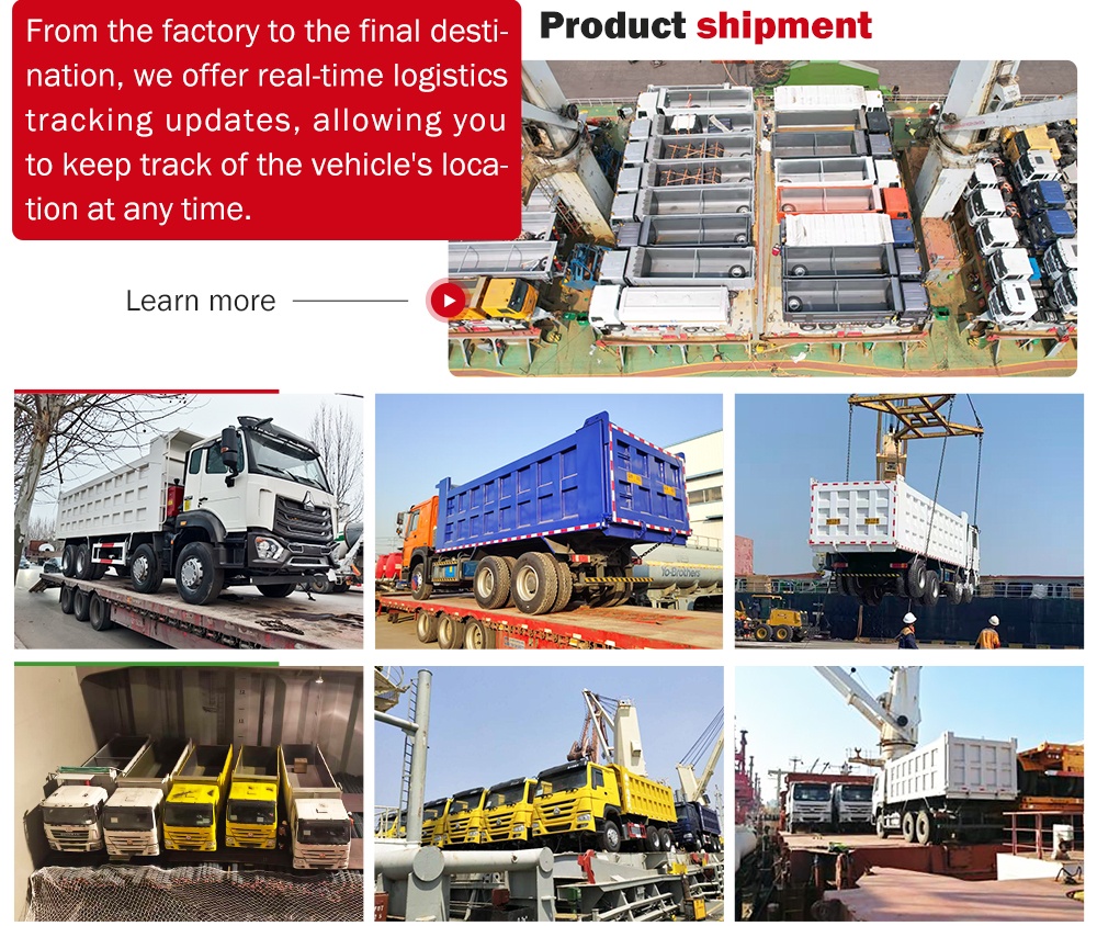 Shacman F3000 8x4 dump truck packing and shipping