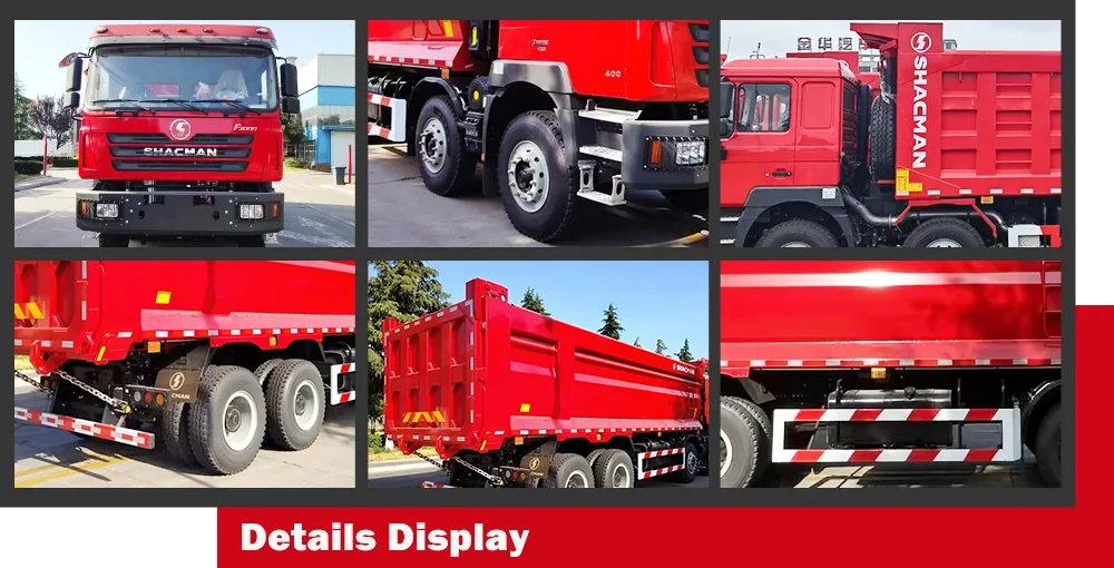 Shacman F3000 8x4 dump truck detail