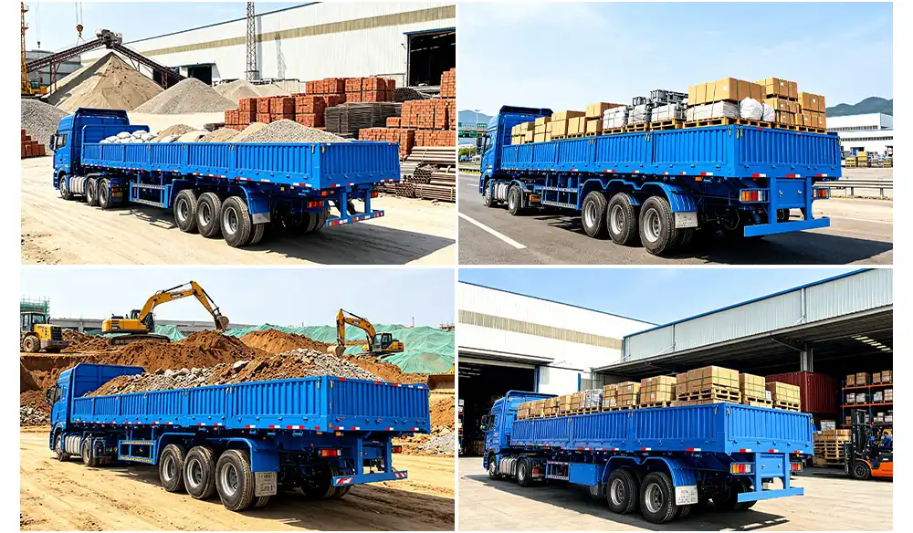 3 Axle Side Wall Semi-Trailer Applications