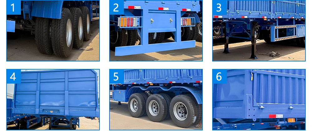 3 Axle Side Wall Semi-Trailer Details