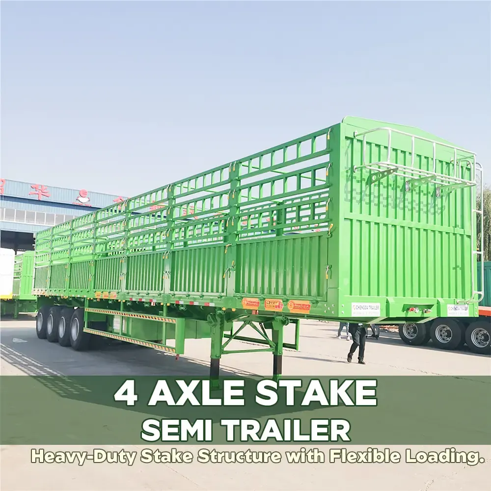 4 Axle Fence Cargo Semi Trailer