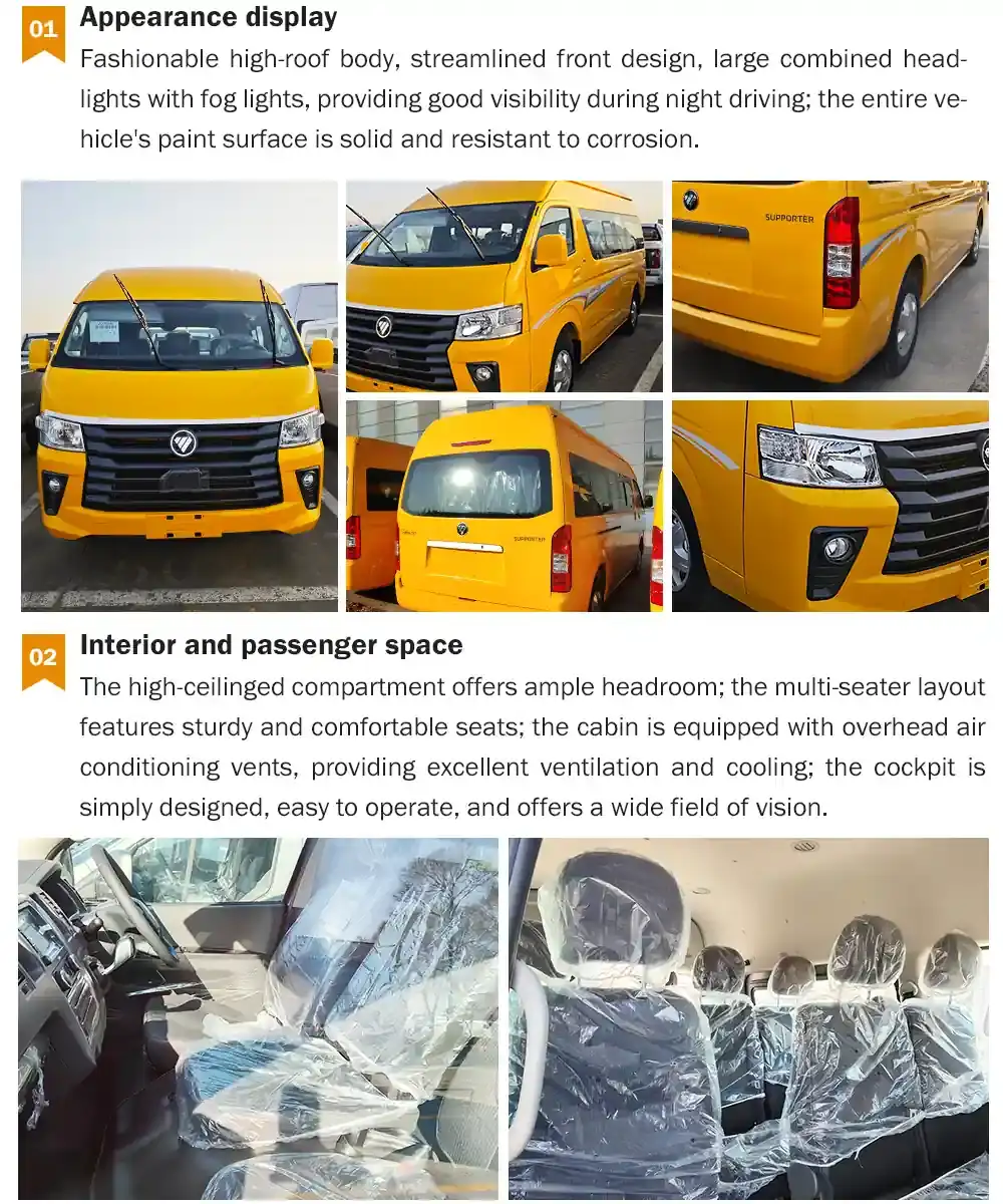 Foton View CS2 14-19 seats van exterior