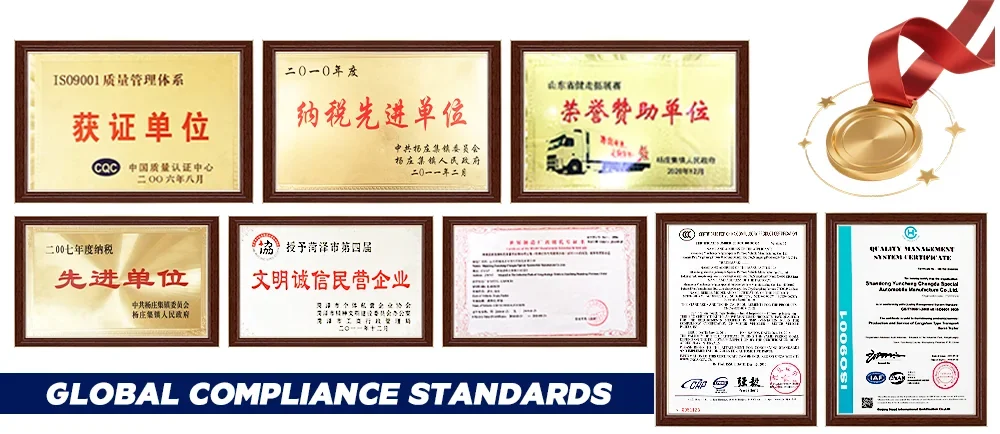 ISO certificates and export documents