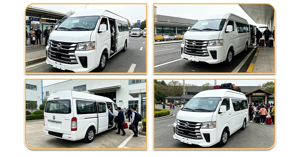 Foton View C2 passenger van in service