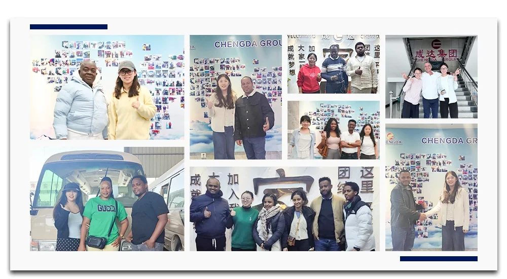 Customers visiting our factory