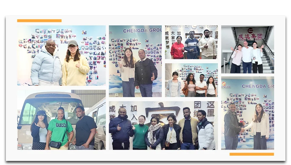 Customers visiting our factory
