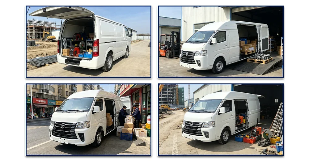 Foton View C2 cargo van in urban delivery service