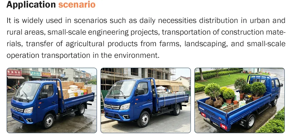 FOTON Xiangling M 2t flatbed truck application