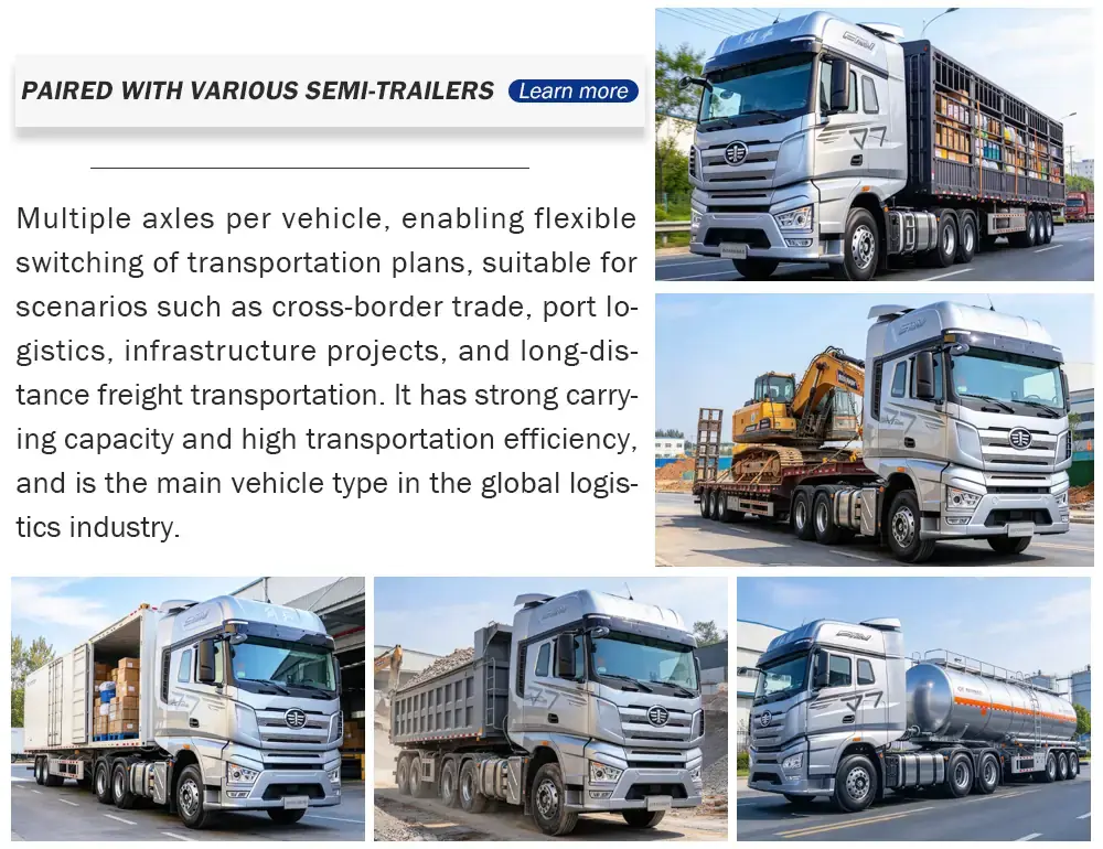 FAW Jiefang J7 6x4 Tractor Unit application